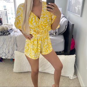 NWOT yellow romper